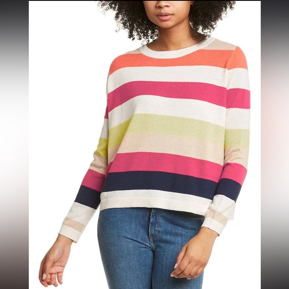 NWOT Adyson Park Colorful Lightweight Sweater Size Small